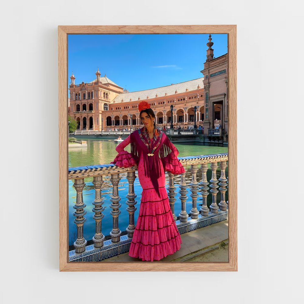 Poster Flamenco sur le Pont – affiche Danse (vue 4)